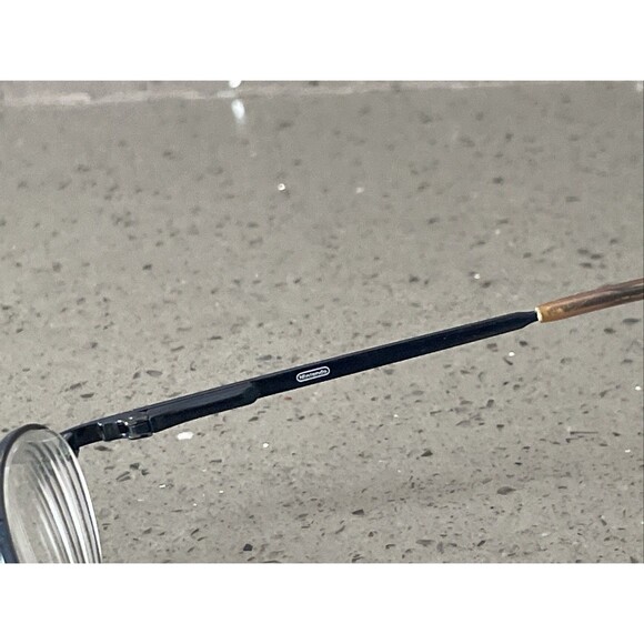 Vintage Nintendo WMN105 220 Blue Metal Oval Eyeglasses FRAMES ONLY 43-18-120 main image 8